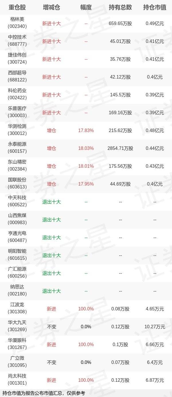 嘉实基金何如旗下嘉实中证500ETF年报最新持仓，重仓格林美