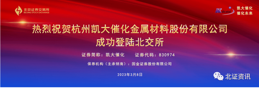 上市首日涨近四成！凯大催化成北交所第177家上市公司！新股赚钱效应回归，券商：关注后续发行节奏