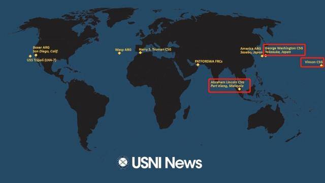 三艘航母驶向亚洲,美国警告中国别乱来?炒冷饭都找不到新鲜的