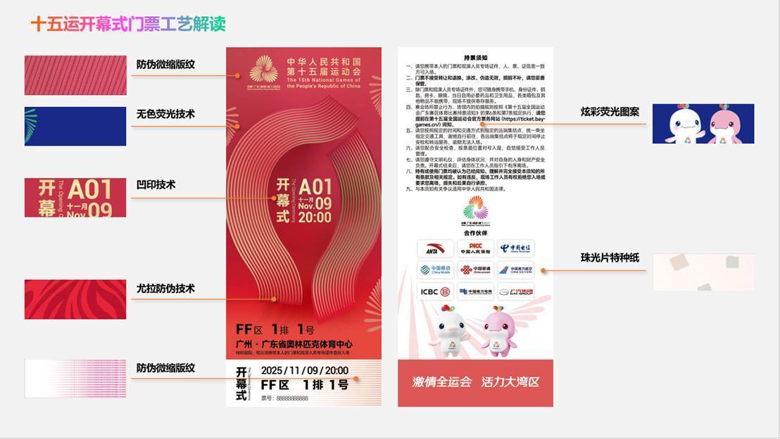 方寸之间展湾区气象!十五运会开幕式门票“出圈”了 | 全运来了